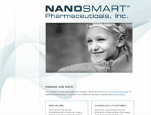 Tablet Screenshot of nanosmartpharma.com